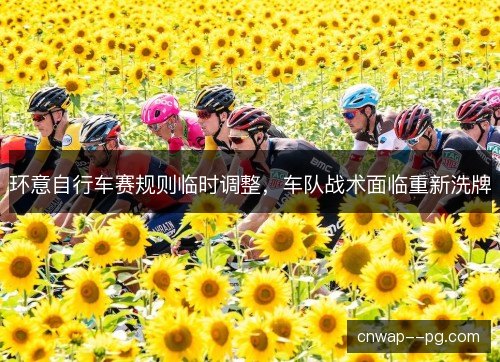 环意自行车赛规则临时调整，车队战术面临重新洗牌